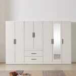 H6395 3단 3칸 삼나무 낮은책장 1color