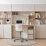 C3573 전면 4단책장 책상 세트 1200 1color