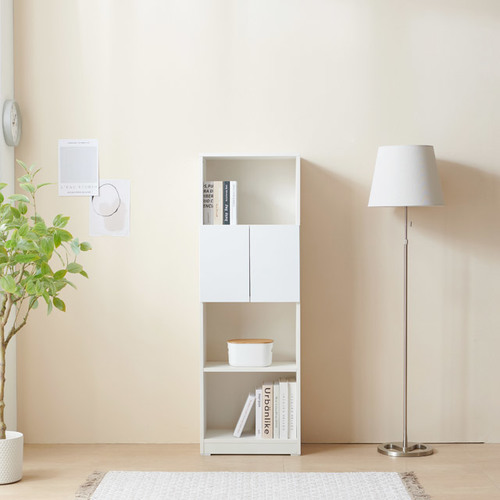 679e47d8a1c987966ee38e9e1200c9a5.jpg C3522 4단 도어형 책장 1500 4colors - 이미지 1