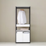 H6357 3단 9칸 고무나무 낮은책장 1color