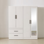 H6342 2단 2칸 삼나무 바퀴형 책장 1color - 이미지 4